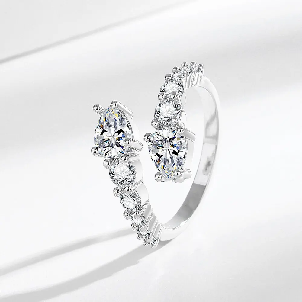 925 Sterling Silve Gorgeous Shiny Stone Zircom Ring For Women Engagement Wedding High Quality Fine Jewelry