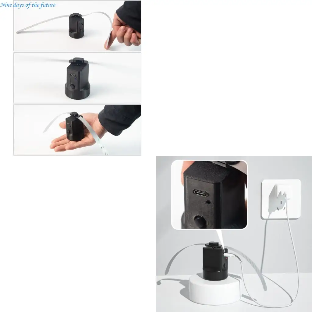 Outdoor Vendor Cooling Fan USB Rechargeable Operation 9H Runtimes Bottle Mountable Base For Food Market Applications E65A