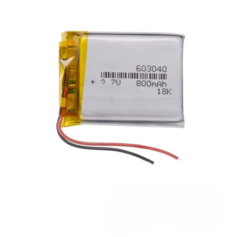 Bateria litowo-polimerowa 603040 3.7V do urządzeń kosmetycznych, urządzeń do odsysania mleka, zabawek, głośników, systemów samochodowych, nawigacji, monitoringu, 800mAh — zdjęcie produktu 6