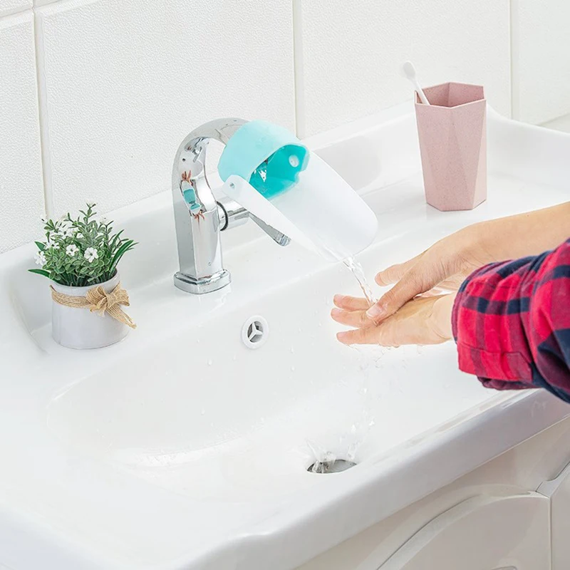 

Универсальный удлинитель для смесителя, детский силиконовый удлинитель для мытья рук, милый брызгозащищенный детский помощник, божественный