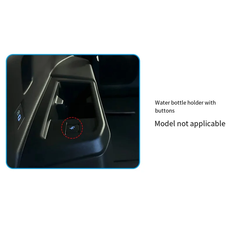 

Автомобильные сиденья третьего ряда, рамка для чашки с водой, наклейка, держатель для чашки, накладка для Toyota Prado LC250 2023,