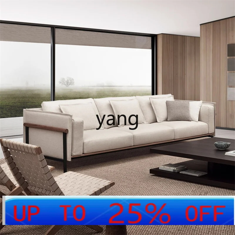 

LH простая современная маленькая квартира гостиная одно- и двухместный трехместный скандинавский минималистичный диван из ткани из цельного дерева