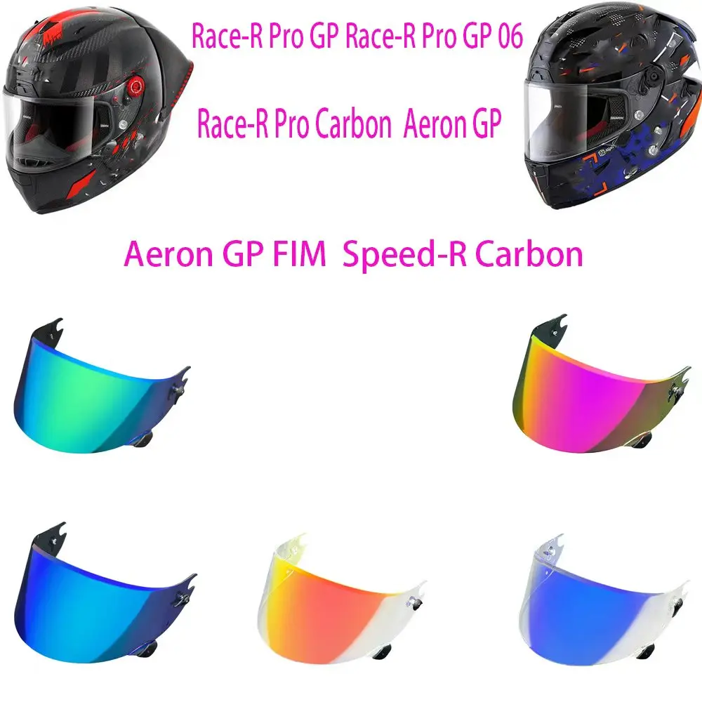 Helmet Visor Lens for SHARK Race-R Pro Carbon Aeron GP Aeron GP FIM Speed-R Carbon Visère Moto Replacement Lentes Accessories