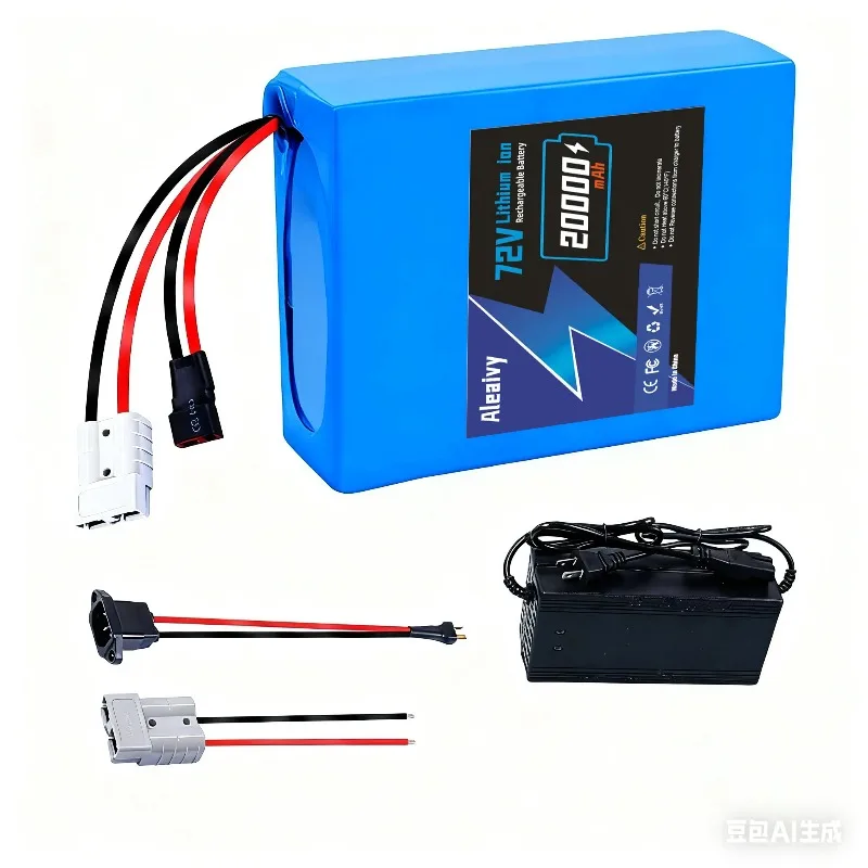21700 72V Battery 20S4P 20AH 20S6P 30AH 84V Lithium Battery Pack for Motorcycle, Scooter, Bicycle 1000W 2000W Motor with 50A BMS