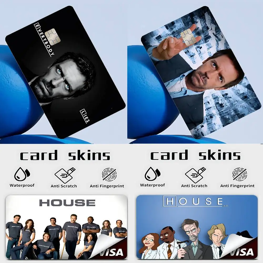 House MD TV Credit Card Skin Stickers Matte Anti Scratch Suitable For VISA Card Bus And Subway Contactless IC Cards