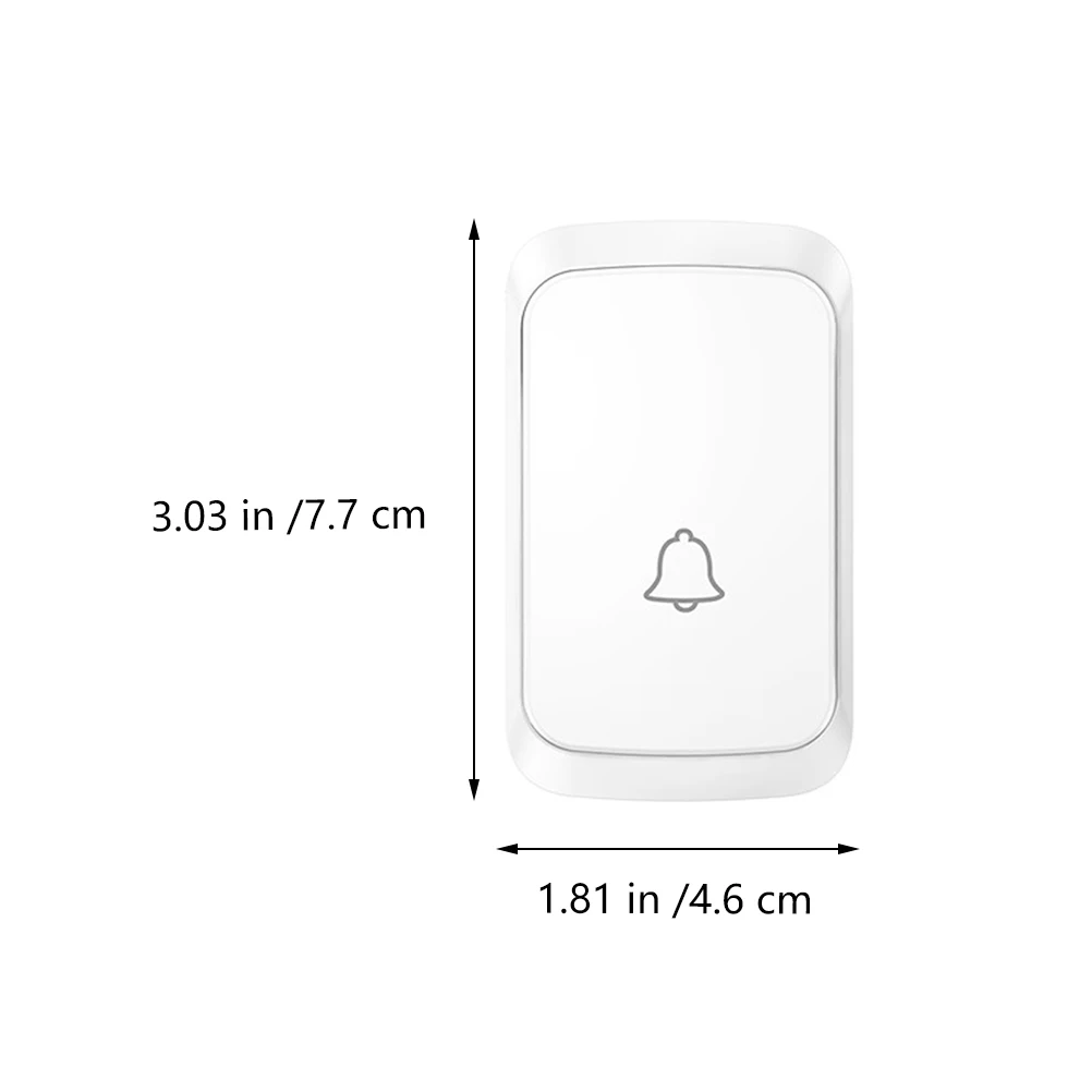 1 Set Wireless Smart Doorbell 60 Melodies 5-Level Volume 150M Range Plug Play Indoor Chime For Home Wireless Doorbell White