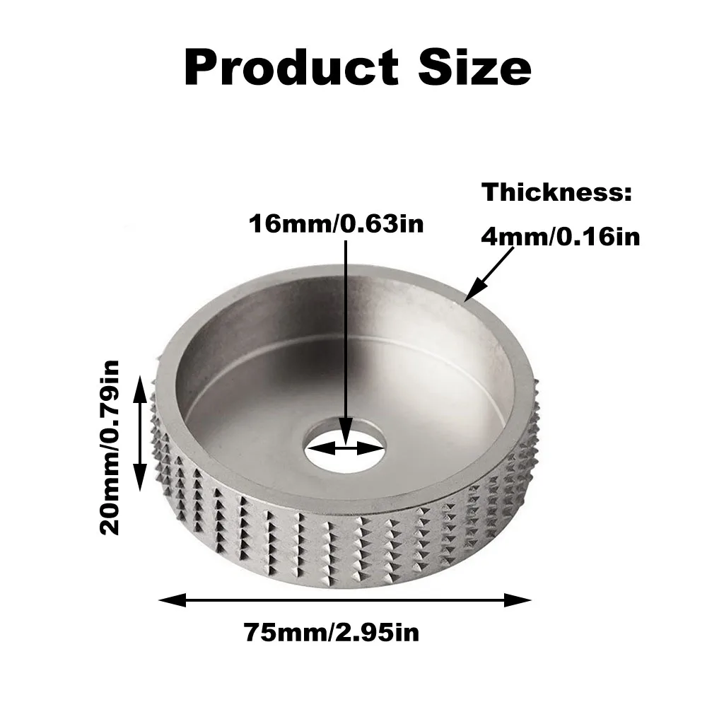 قرص زاوية خشبي مستدير ، عجلة طحن ، قرص جلخ ، أداة نحت ، ماكينة تلميع ، 75: 1