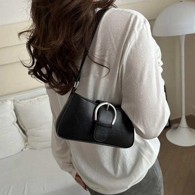 Luxury Handbags Designer Women\'s Shoulder Bag For Gifts, Solid Color Fashion Versatile Crossbody Underarm Bags