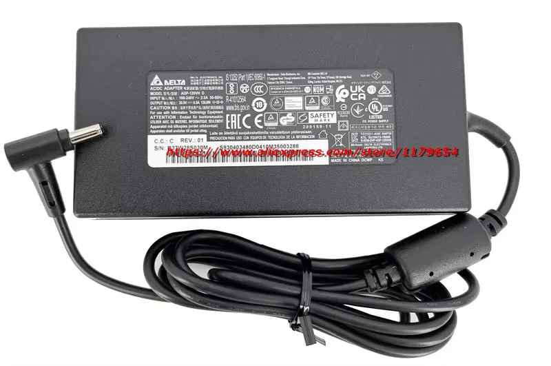 Genuine Delta ADP-120VH D 20V 6A 120W AC Adapter Charger For MSI GF63 Thin 11SC-430CA Gaming Laptop A17-120P2A A12A055P 4.5mm