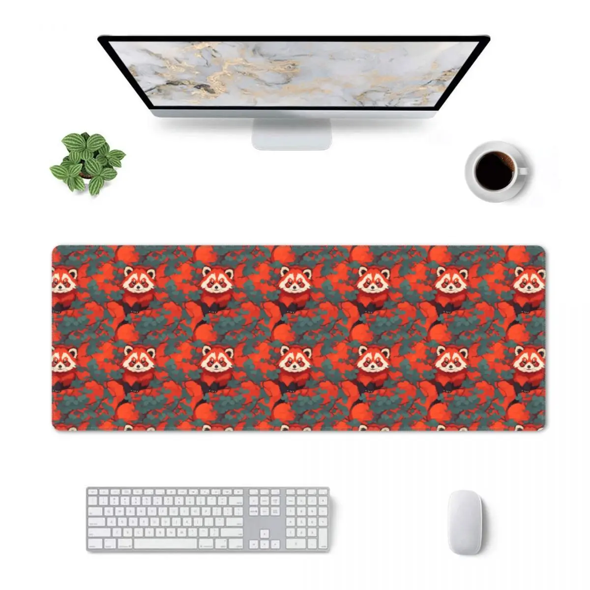 Large Mouse Pad Red Panda Gamer PC Laptop Mats Keyboard Carpet Computer Gaming Office Accessories Desk Mat