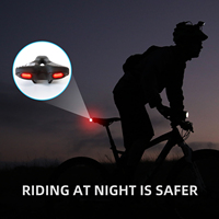 Road Bike Saddle and 2 Colors Warning Taillight MTB Soft Seat Cushion USB Charging Mountain Cycling Seatpost