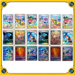 9Pcs PTCG English Pokemon Trainer 9Pcs Iono Color Flash Gauze Anime Game Refraction Collection Card Toy