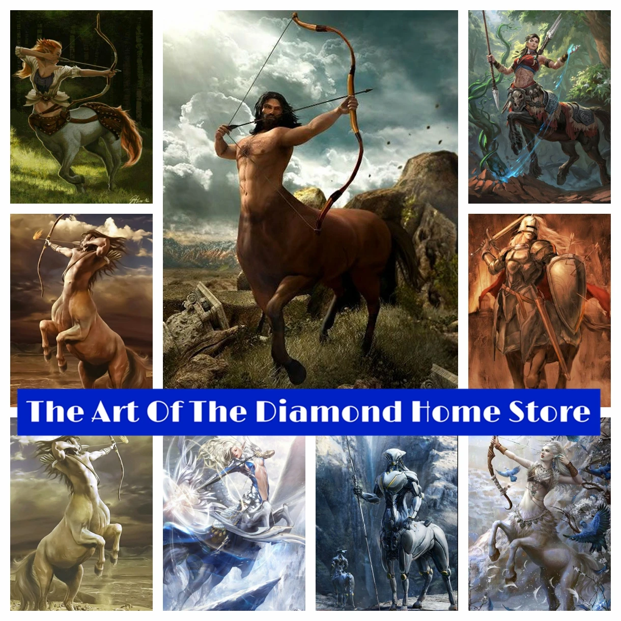 

Ancient Greek Mythology Centaur 5D AB Drill Diamond Painting Fantasy Hobby Furniture Mosaic Cross Stitch Embroidery Home Decor