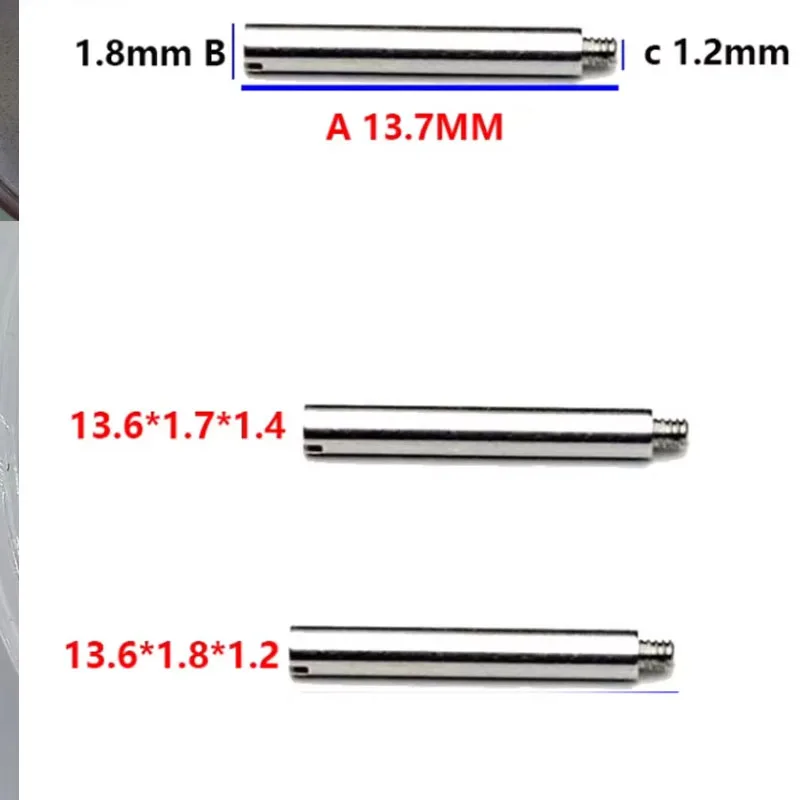 10pcs Watch accessories Rolex strap screws, 1 letter screws, and various strap flat screws compatible with various 10pcs