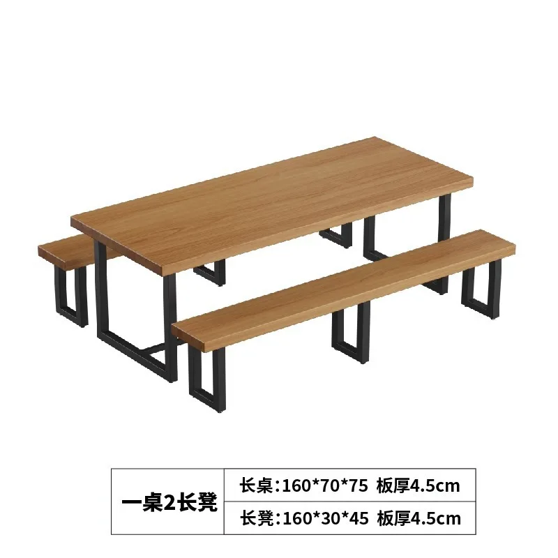 BBQ Shop Table and Chair BBQ Shop Table and Chair Combination Office Desk Small Desk Milk Tea