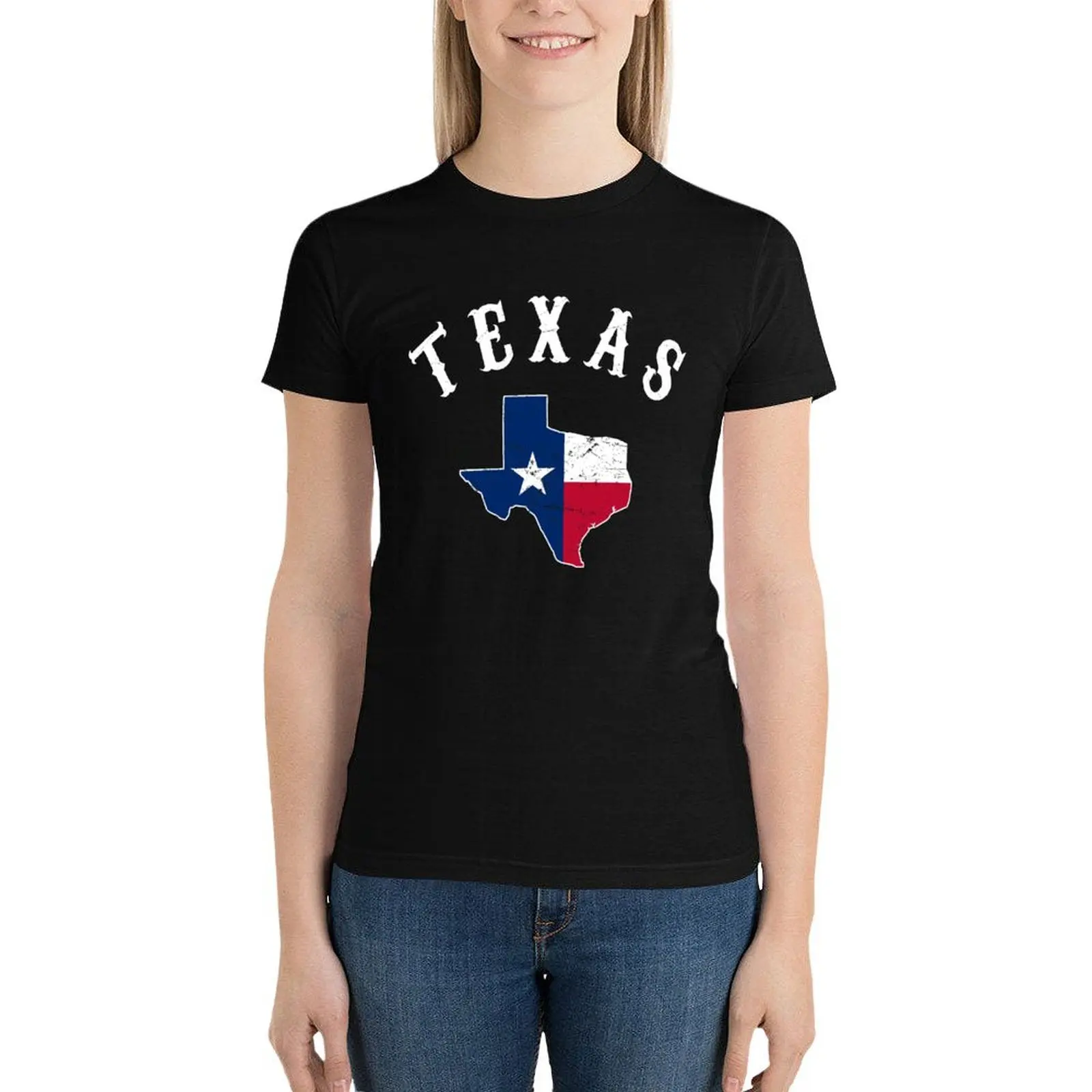 Camiseta de Texas para mujer, ropa vintage, camisas gráficas, camisetas gráficas para mujer