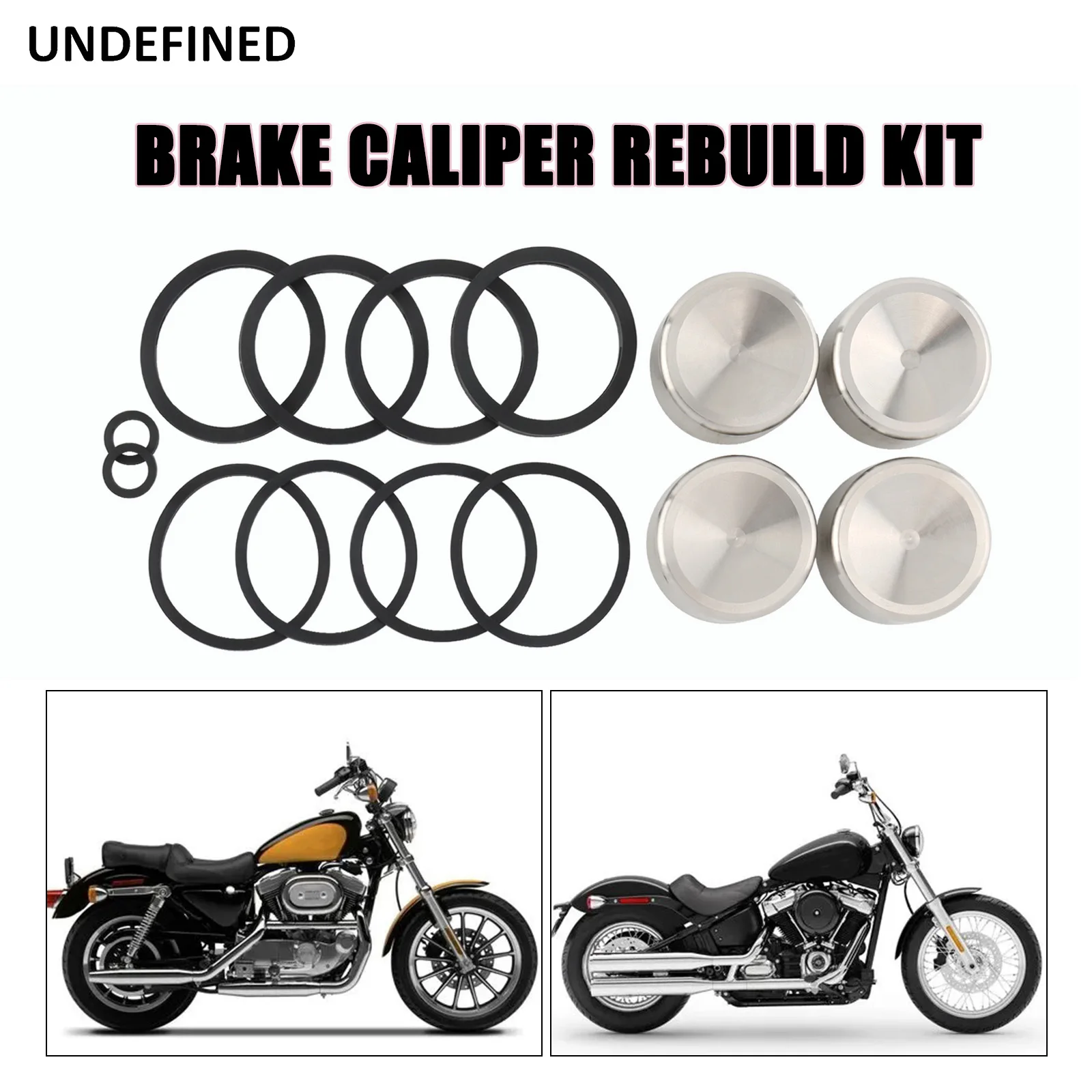 Dla Harley Sportster XL Dyna Softail Touring Road King Road Glide 2000-2007 zestawy do przebudowy przedniego/tylnego zacisku hamulcowego 44313-00/01