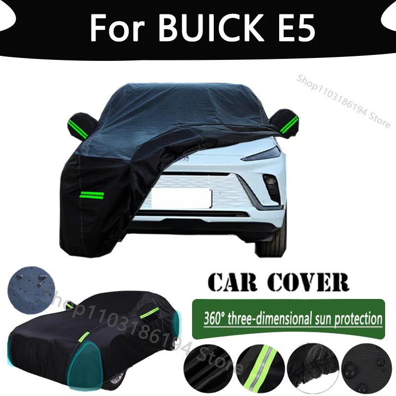 

For BUICK E5 Outdoor Protection Full Car Cover Snow Covers Rainwater Sunshine Dustproof Scratches Car Cover