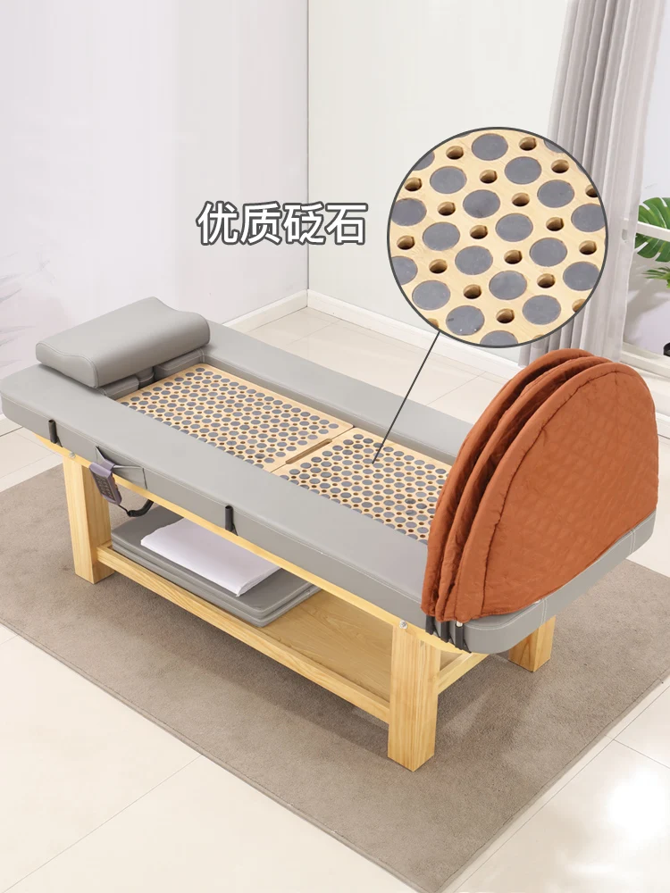 Automatic far-infrared smokeless multi-functional moxibustion bed, medicine steaming bed, physiotherapy bed