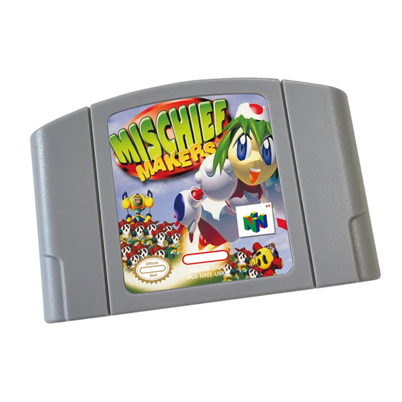 N64 games Cartridge-MISCHIEFMAKERS NTSC Version Retro Games reconstructed