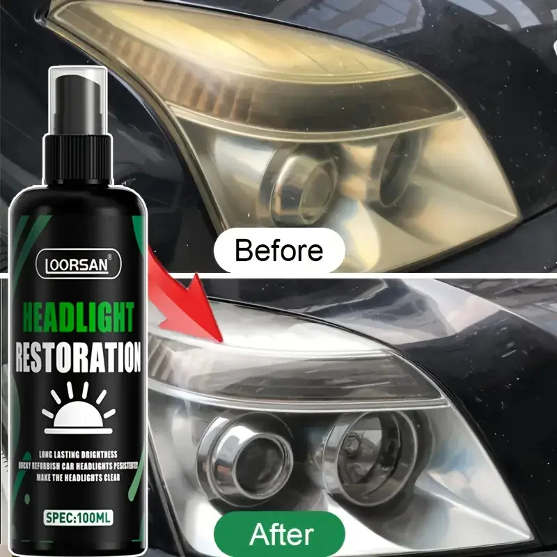 مجموعة تلميع وإزالة الخدوش للمصابيح الأمامية للسيارة - استعادة الوضوح وإزالة الاصفرار والأكسدة - سائل صيانة السيارة #2