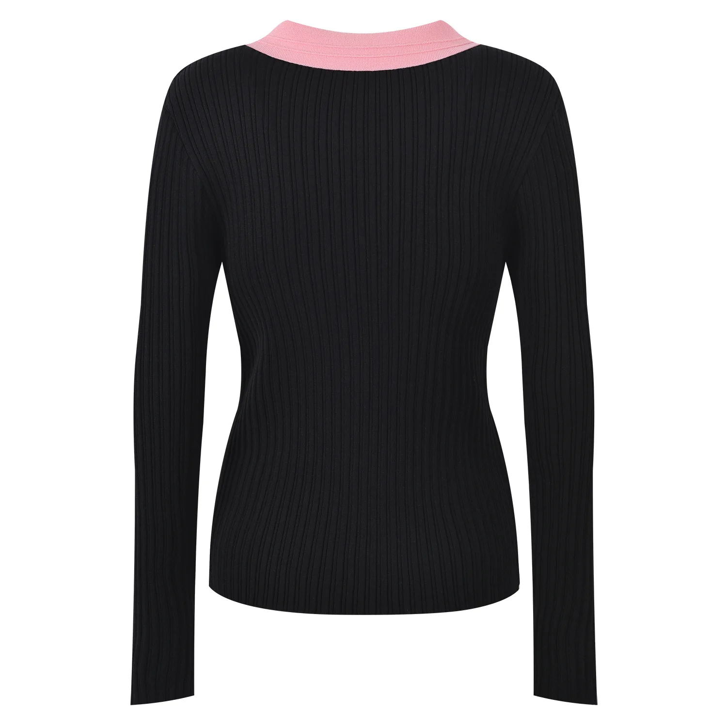 ZJYT 2024 Fashion Autumn Winter Cardigan Knitted Sweaters Women Long Sleeve Color Block Knitwears Female Tops Jersey Mujer