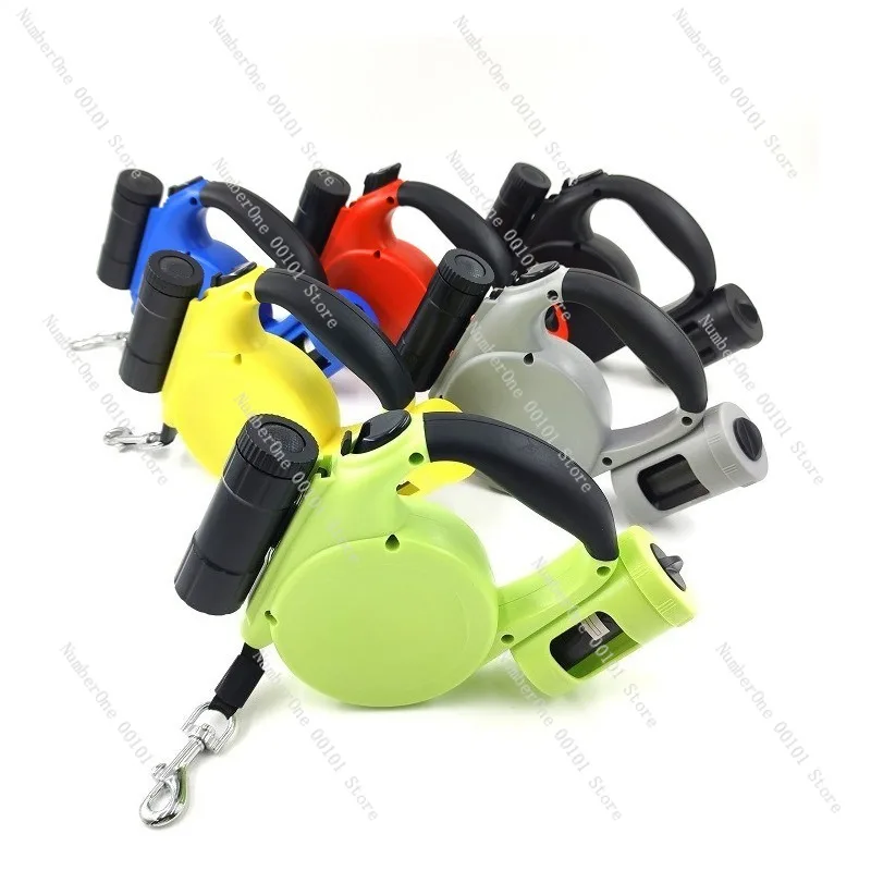 Nylon Automatic Retractable Dog Leash Heavy Duty Large Dog Lead One Button Brake Lock Tangle Free Pet Supplies For Walking