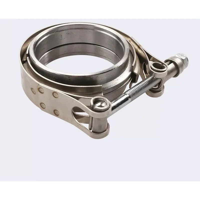 For Stainless Steel Throat Hoop 304 Flange Clamp V Type Clamp Pipe Hoop Automobile Modified Exhaust Pipe