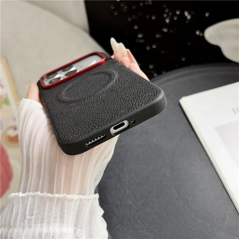 Luxury Lychee-pattern Magnetic Leather Phone Case for Poco F9 F8 Ultra F9 F8 Pro X8 Pro Max for Magsafe Wireless Charging Case