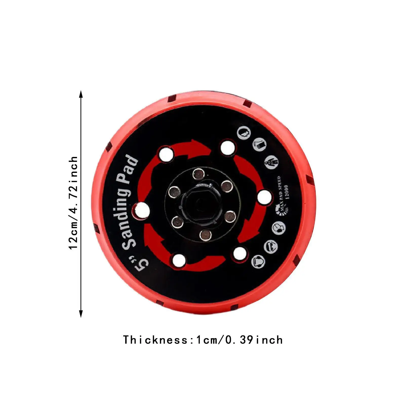 Sanding Pad Convenient High Performance Replacement Versatile Easy to Use Professional Backing Plate Pad for Auto Woodworking