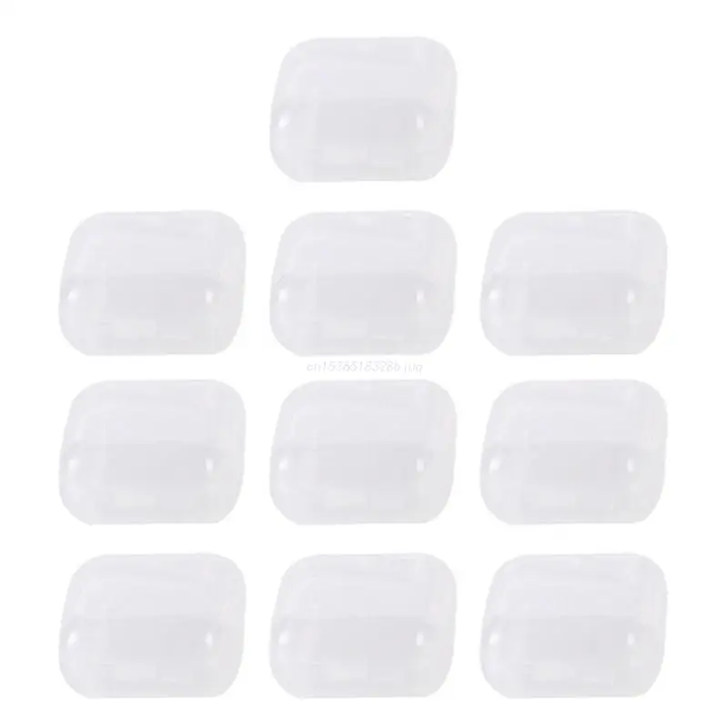 10Pcs/set Plastic Beads Storage Containers Mini Clear Square Box Empty Dropship