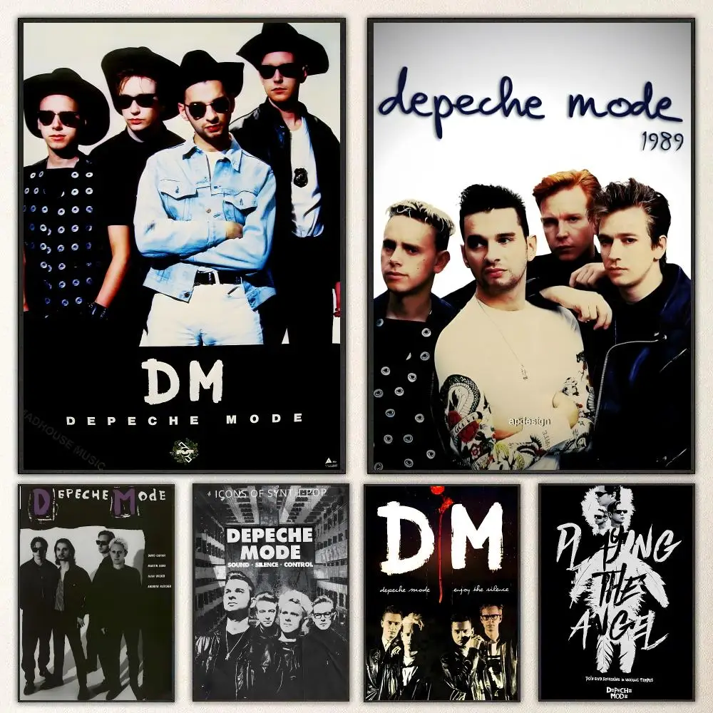 Band Depeche Mode Poster Self-adhesive Art Waterproof Paper Sticker Coffee House Bar Room Wall Decor