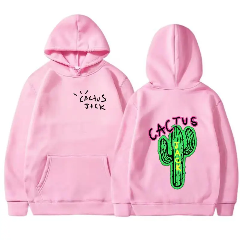 2024 New Cactus Jack Hip Hop Rap Sports Hoodie Street Dance Pullover Dress Casual Men and Women Couple Plush Pullover Top