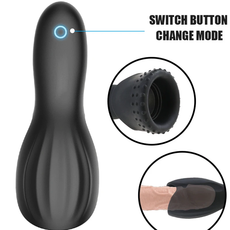 Exerciser Glans Stimulater Massager Penis Delay Trainer Mens Vibrator Male Masturbator Equipment Sex Toys For Men Adult Male