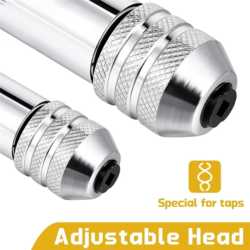 A72P 2Pcs Ratsche T Griff Windeisen, Einstellbare T Bar Griff Halter Ratsche Windeisen Für Metrische M3-M8 / M5-M12