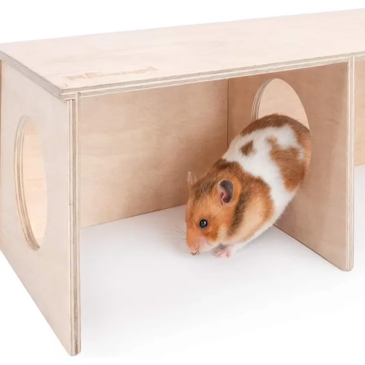 Wooden Hamster House Guinea Pig Castle Guinea Pig Hideout for Chinchilla Ferrets Hamster Hedgehog Rabbit