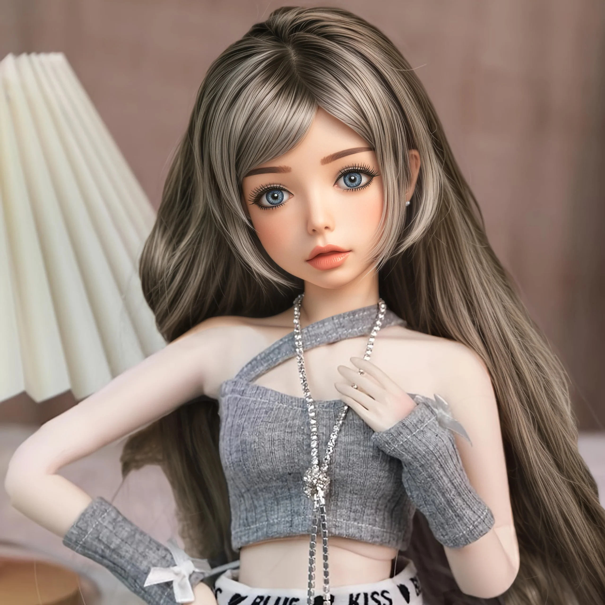 100 cm große realistische TPE-Sammler-Anime-Puppe mit beweglichem Metallskelett, weicher Hautberührung für lebensechte Anzeige und bewegliche Ther