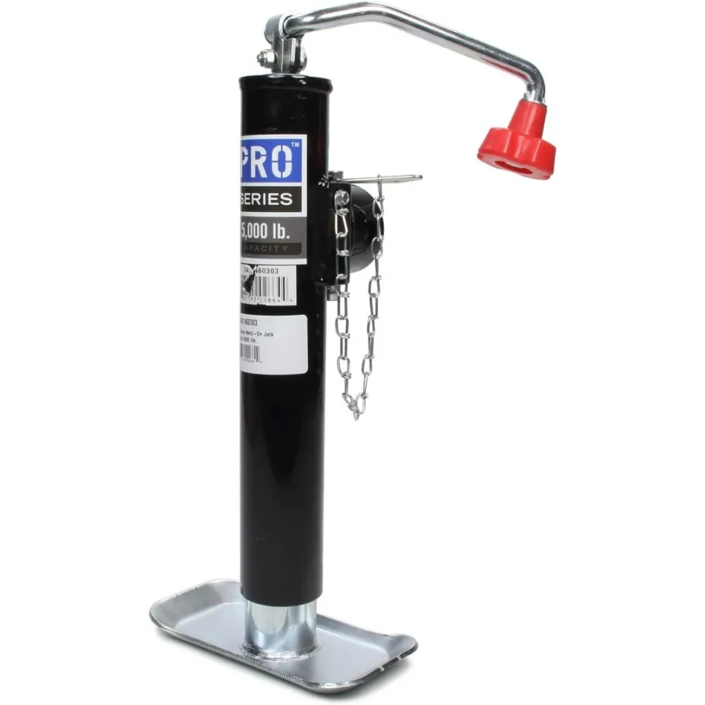 

Pro Series Weld-On Jack, Black - 5,000 lbs Capacity with Hand Crank and Footplate