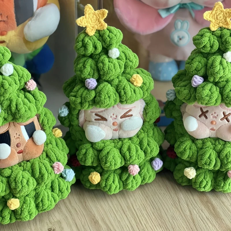 Hot! Knitted Christmas Tree Doll Clothes For Labubu Doll Clothes Accessories Hand Woven Diy Ornament Pendant Christmas Gifts - Image 2