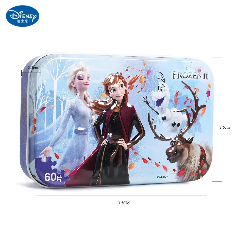 Disney Princess frozen Spider-Man puzzle car Snow White 60-piece Puzzle Toy Children\'s Wooden Puzzle Educational Toys For Kids