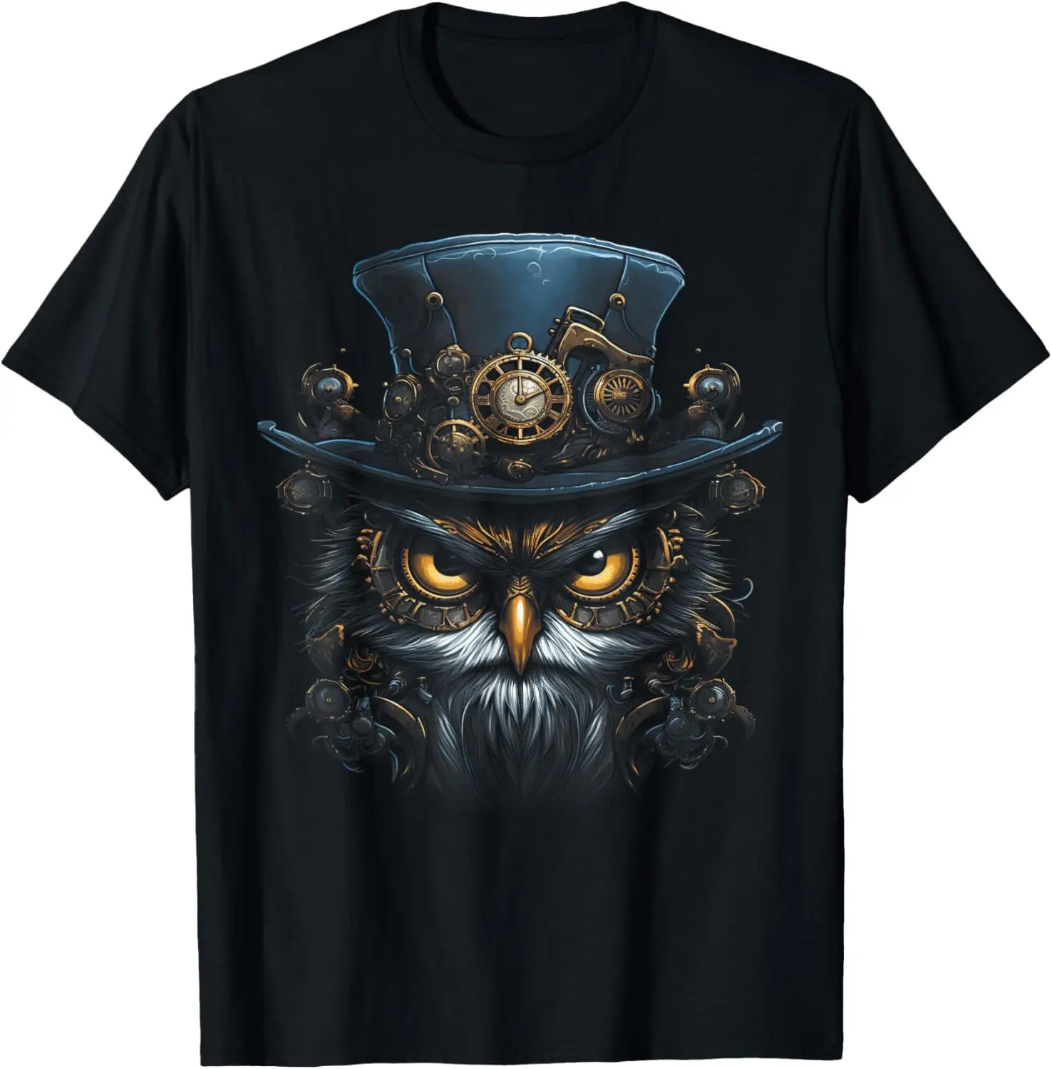 Steampunk Mechanical owl Victorian Bird T-Shirt