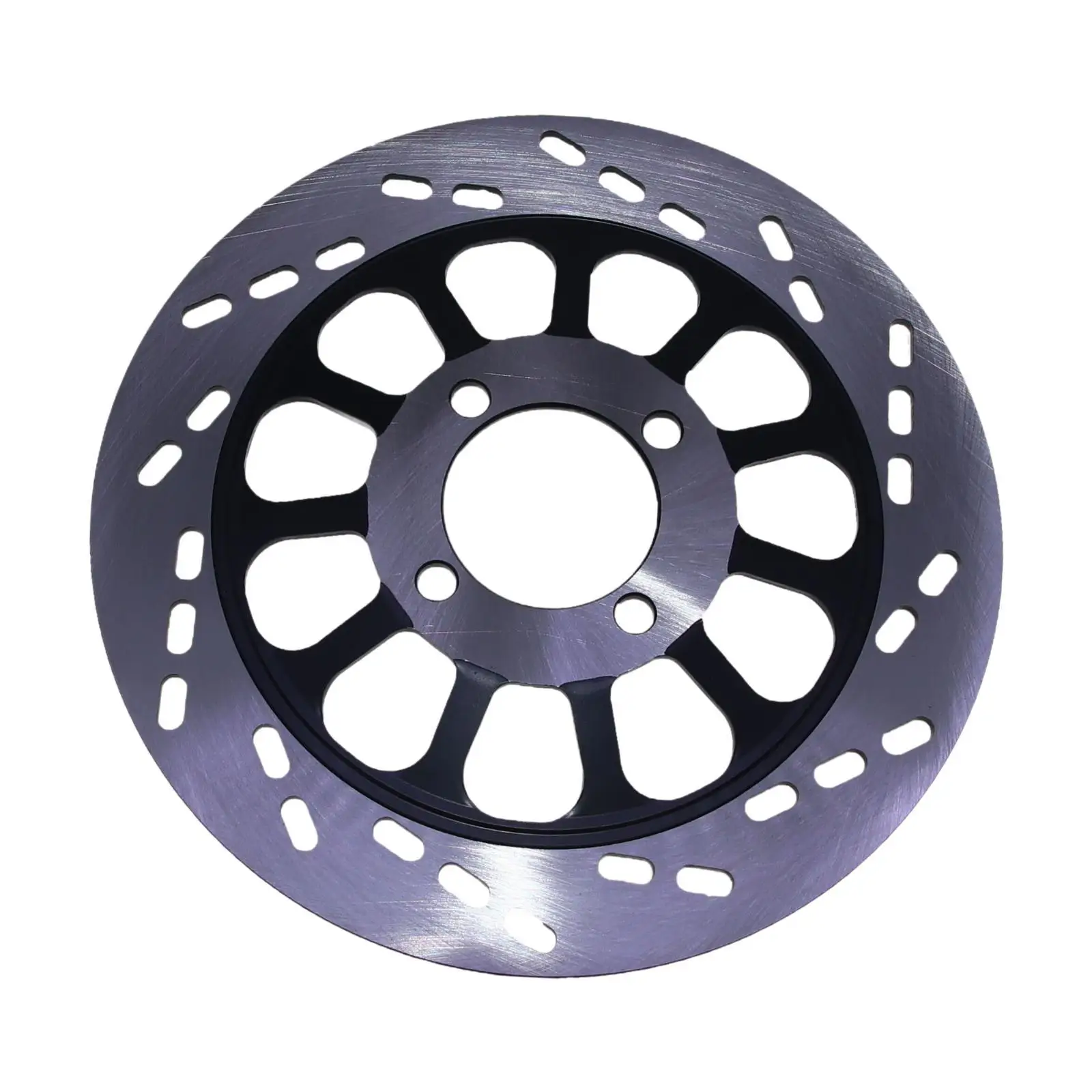 Rotor de freno de disco de motocicleta 220 mm Alta disipación de calor Sólido Fácil de instalar Od 22 cm, ID 5 cm Placa de disco de freno resistente a desgarros