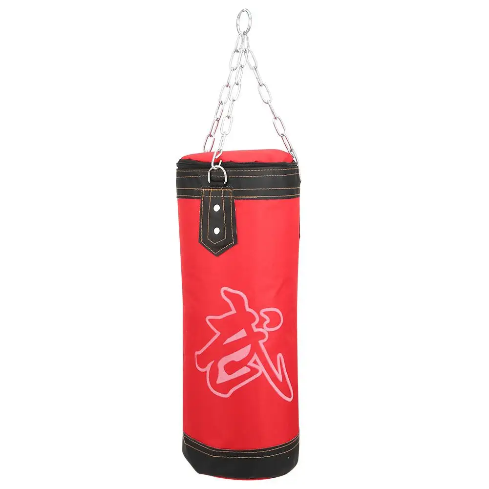 Kids 60cm Hanging Boxing Sandbag Set with Gloves and Wrist Guard for Karate Training