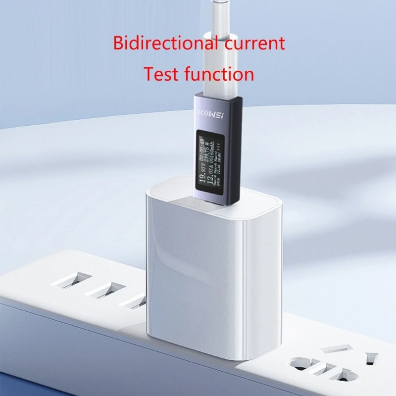 USB C Tester Voltmeter Ammeter USB C Charging Detector LED Display Portable