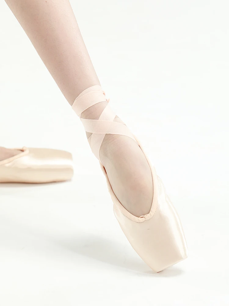 Sansha Ballet Pointe Shoes Satin Dance Practice Hard Shoes for Beginners Lightweight Anti-slip Wear-resistant Suitable for Al...