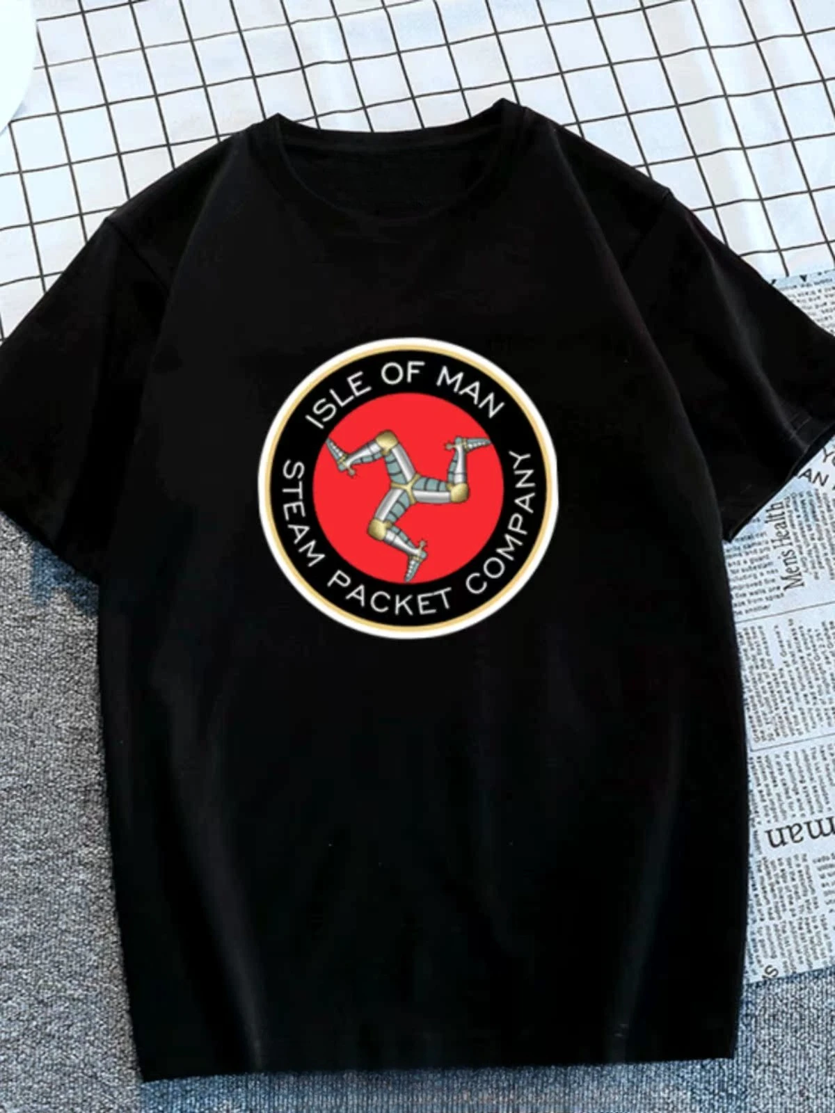 

Motorcycle Isle of Man TT Peripheral Island Locomotive Series 3 Summer Men's and Women's Short Sleeve Cotton T-Shirt