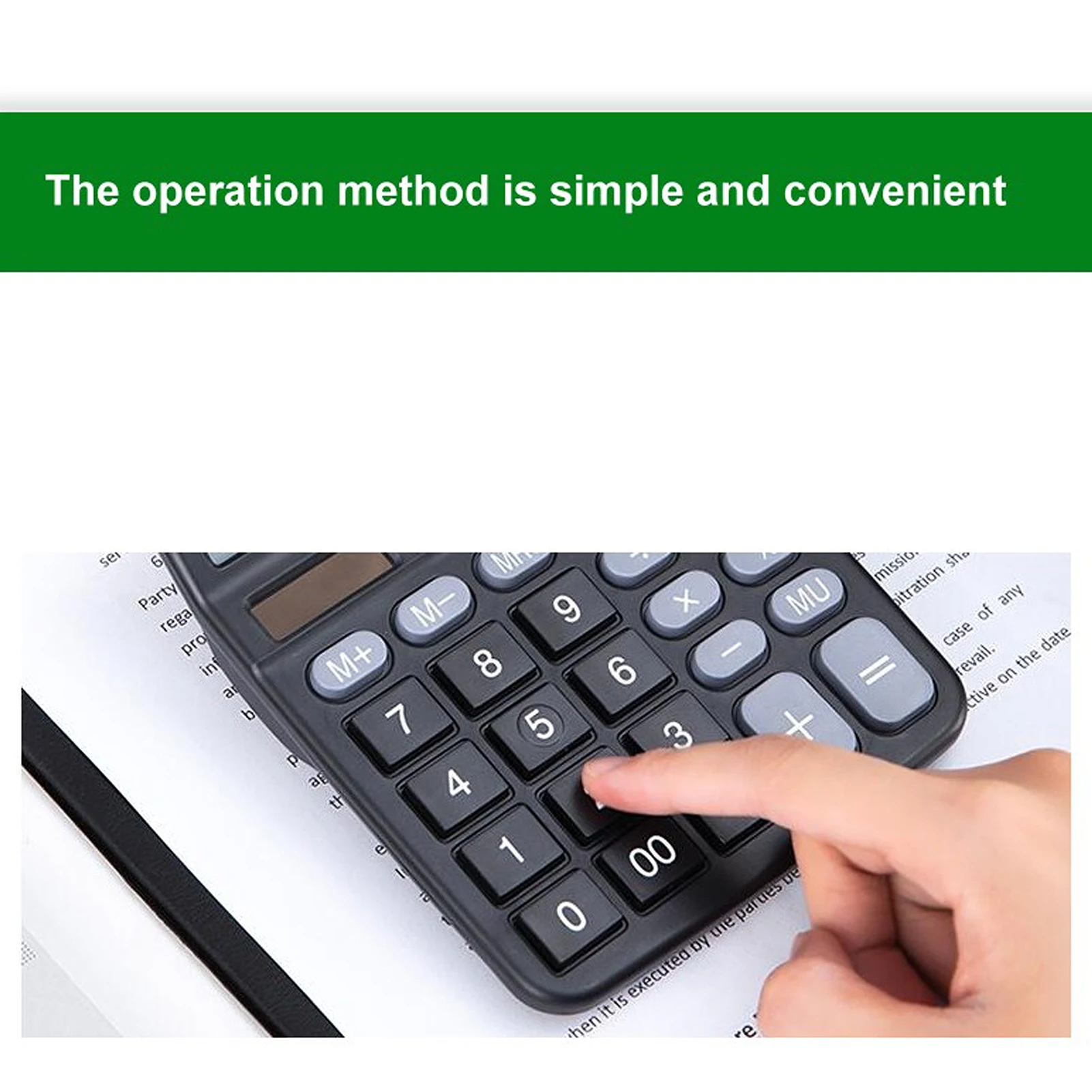 【جديد】آلة حاسبة لسطح المكتب مكونة من 12 رقمًا وشاشة LCD كبيرة الحجم وآلات حاسبة بزر كبير تعمل بالطاقة الشمسية وبطارية مناسبة للمكتب #4