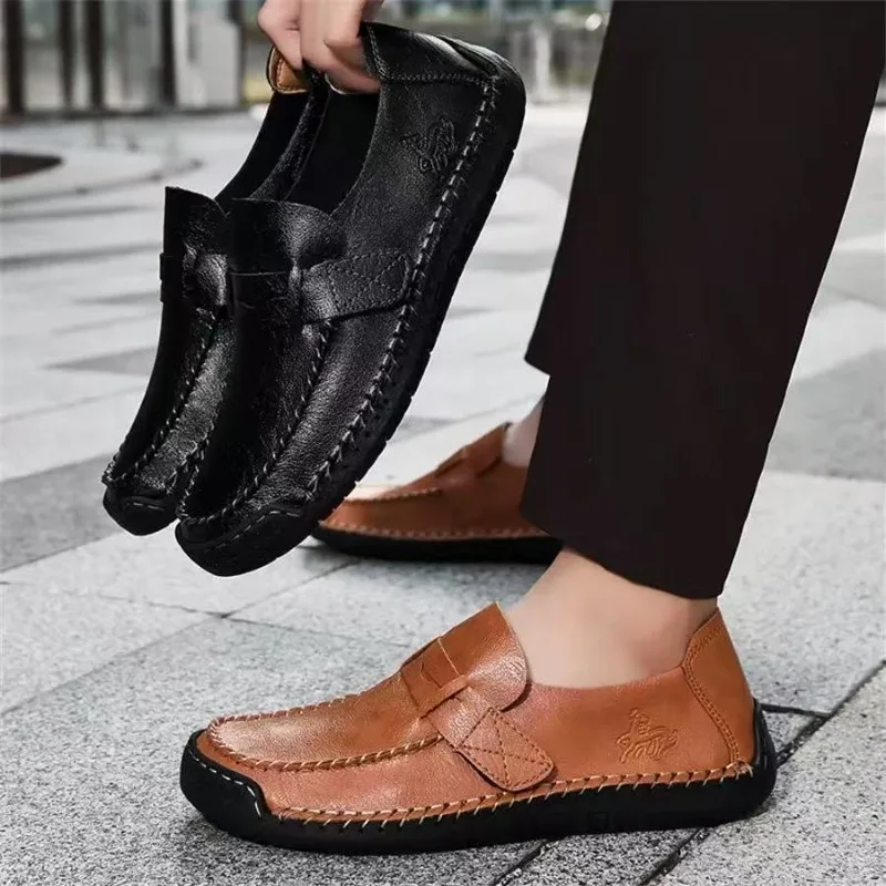 

Size 48 Mens Shoes New Handmade Leather Shoes for Men Casual Comfortable Men Loafers New Slip on Leather Outdoor Walking Shoes