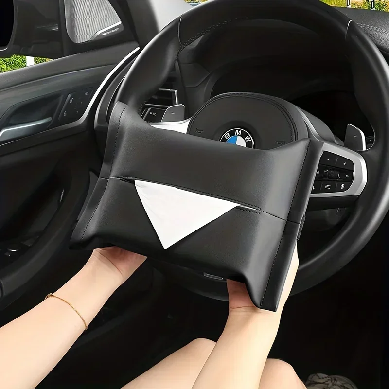

Car Tissue Box Car Seat Headrest Rear Tissue Holder Sun Visor Suspension and Armrest Box Design Premium Feeling Tissue Box Car