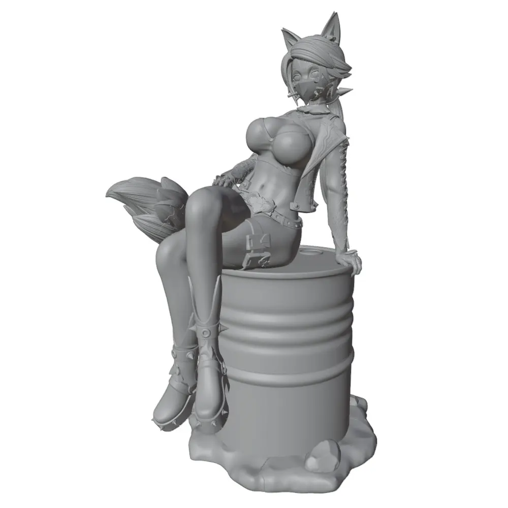 1/24=75mm--1/8=250mm Anime Character Statue GK Miniature 3D Printed Gray Model Figurine DIY Doll Model Unassembled And Unpainted